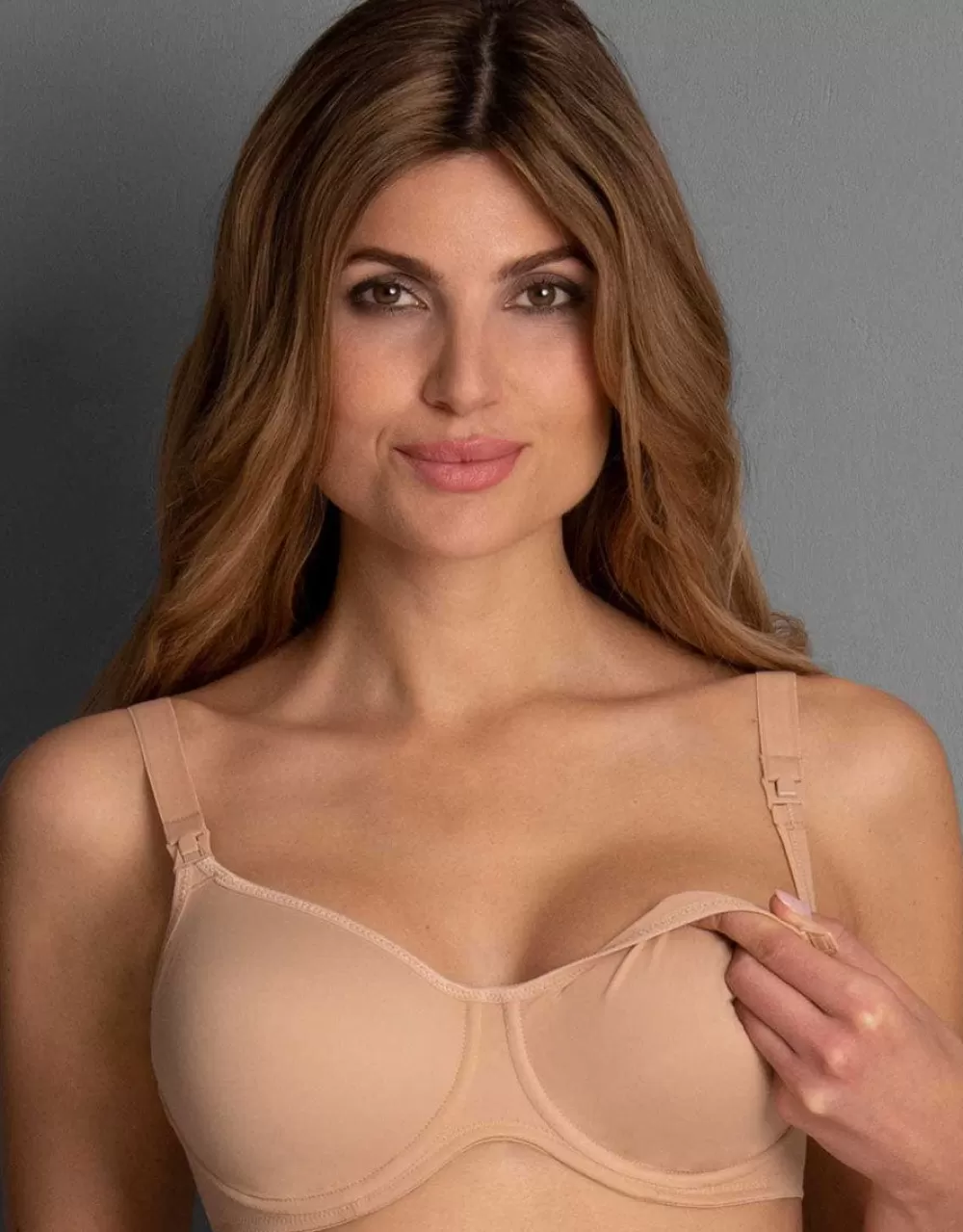 Anita Flexiwire | Plus Size<Basic Microfibre Underwire Nursing Bra Skin