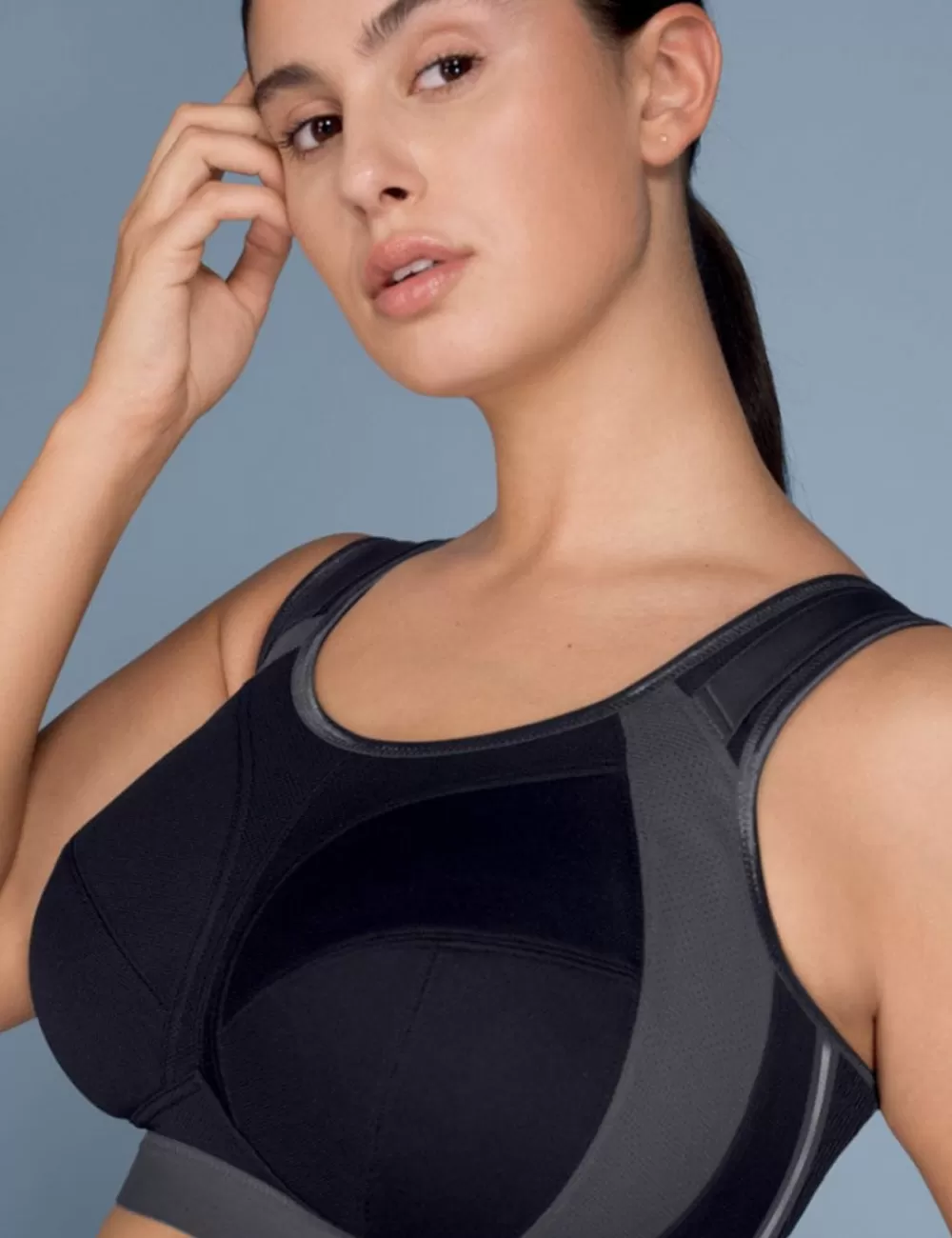 Anita Bras | Wirefree<Extreme Control Plus Sports Bra /Anthracite