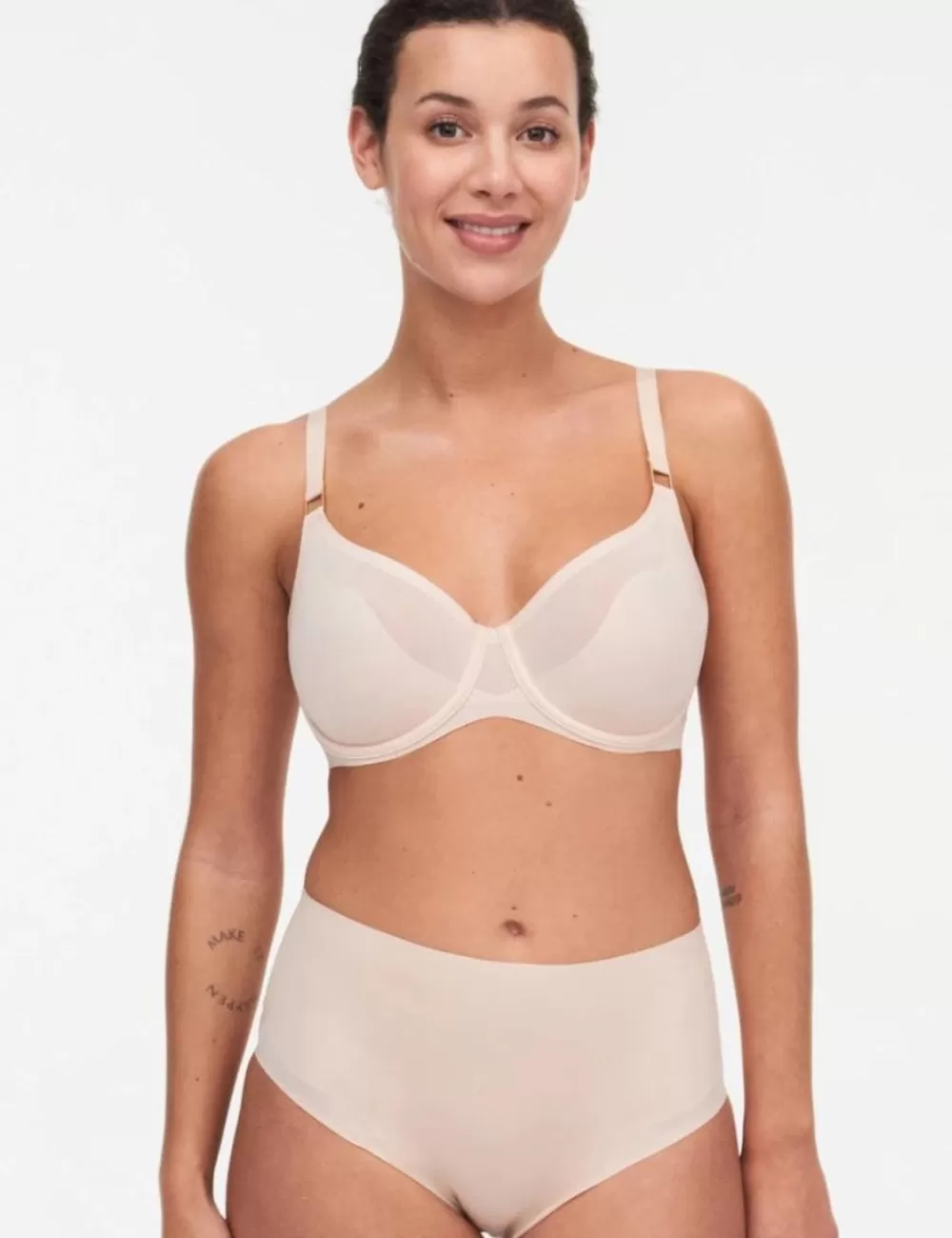 Chantelle Non-Moulded | T-Shirt<Pure Light Covering Moulded Bra Golden Beige