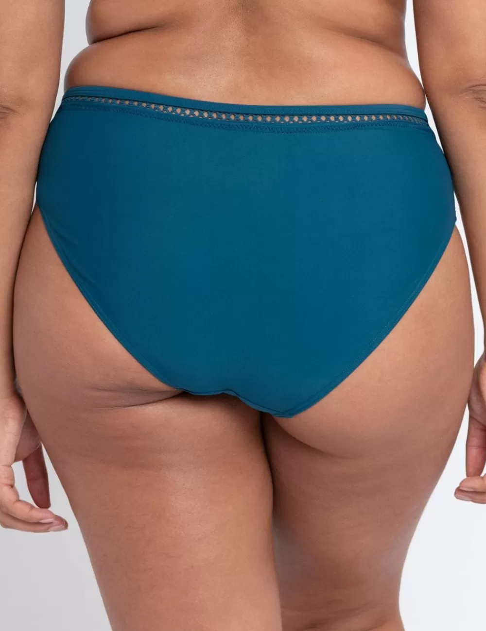 Curvy Kate Bottoms | Brief<First Class Classic Bikini Bottom Deep Teal