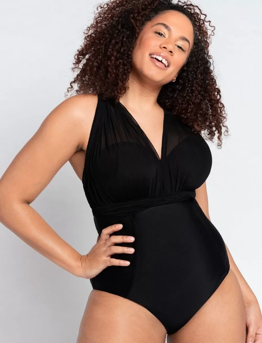 Curvy Kate Plus Size Swim<Wrapsody Bandeau Swimsuit