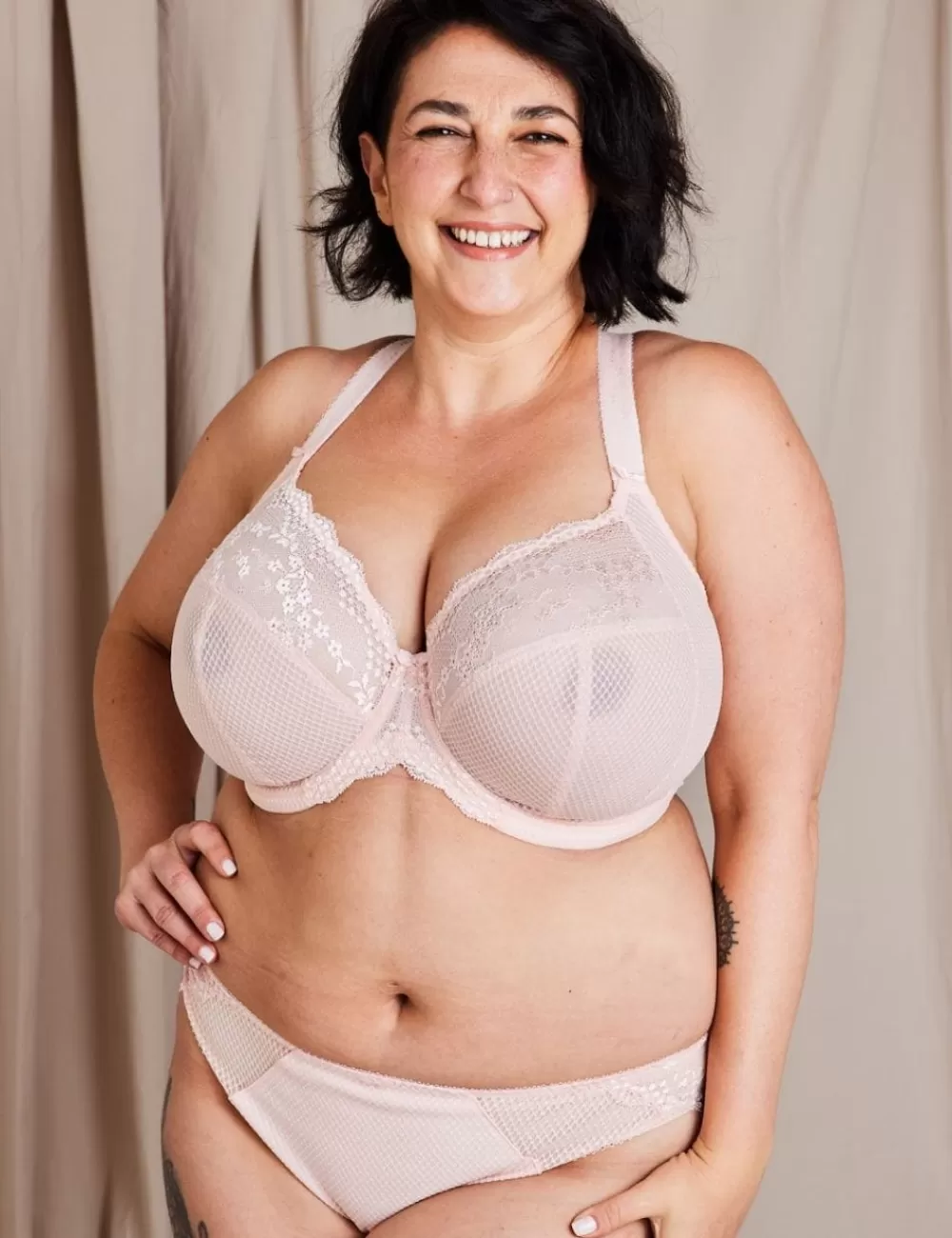 Elomi Plus Size | Sexy<Charley Stretch Plunge Bra Ballet Pink