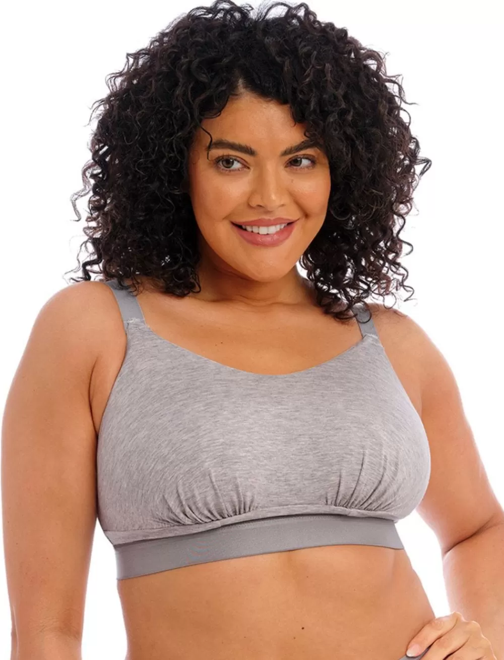 Elomi Plus Size | Wirefree<Downtime Non Wired Bralette Marl