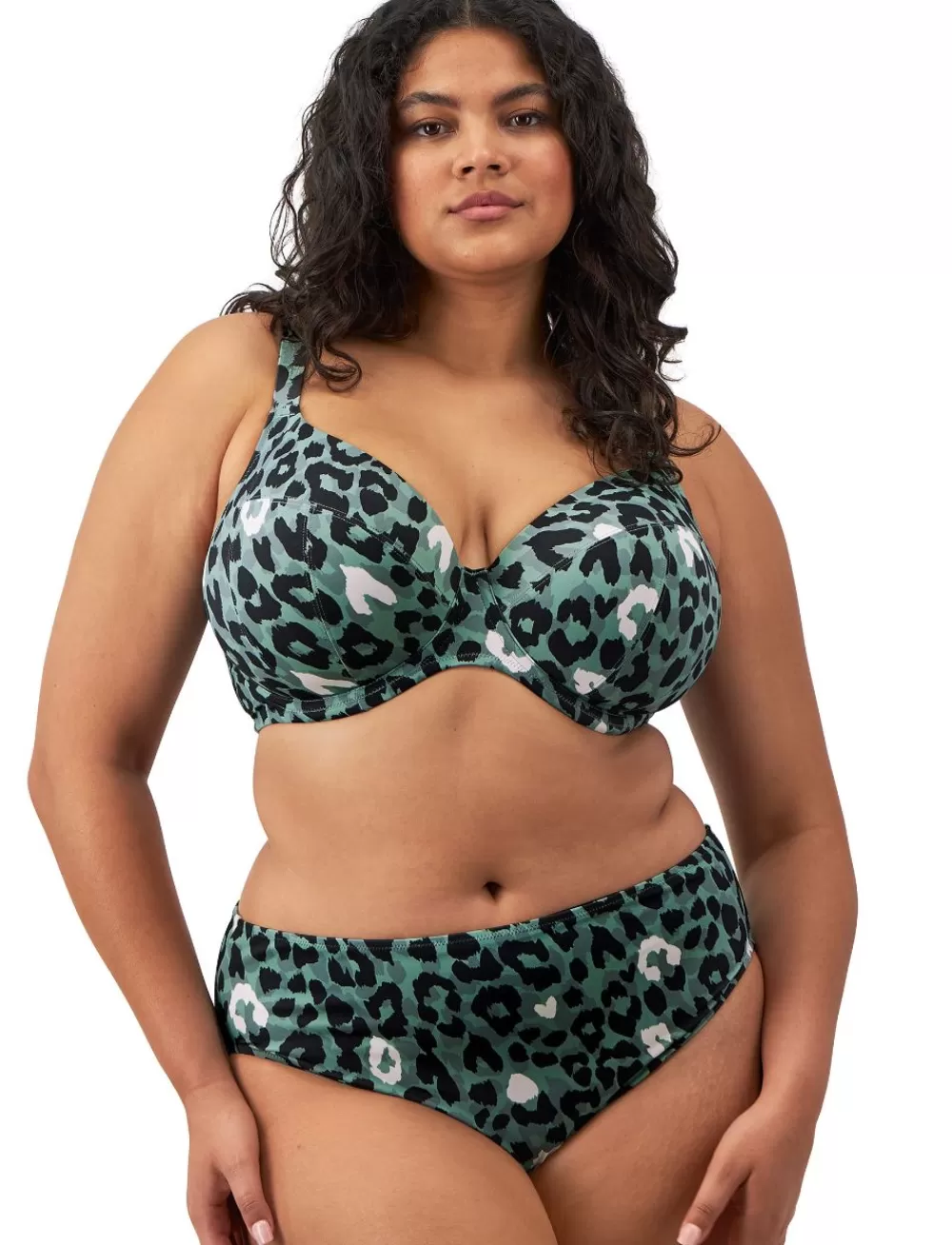 Elomi Balcony<Jungle Bay UW Plunge Bikini Top Olive