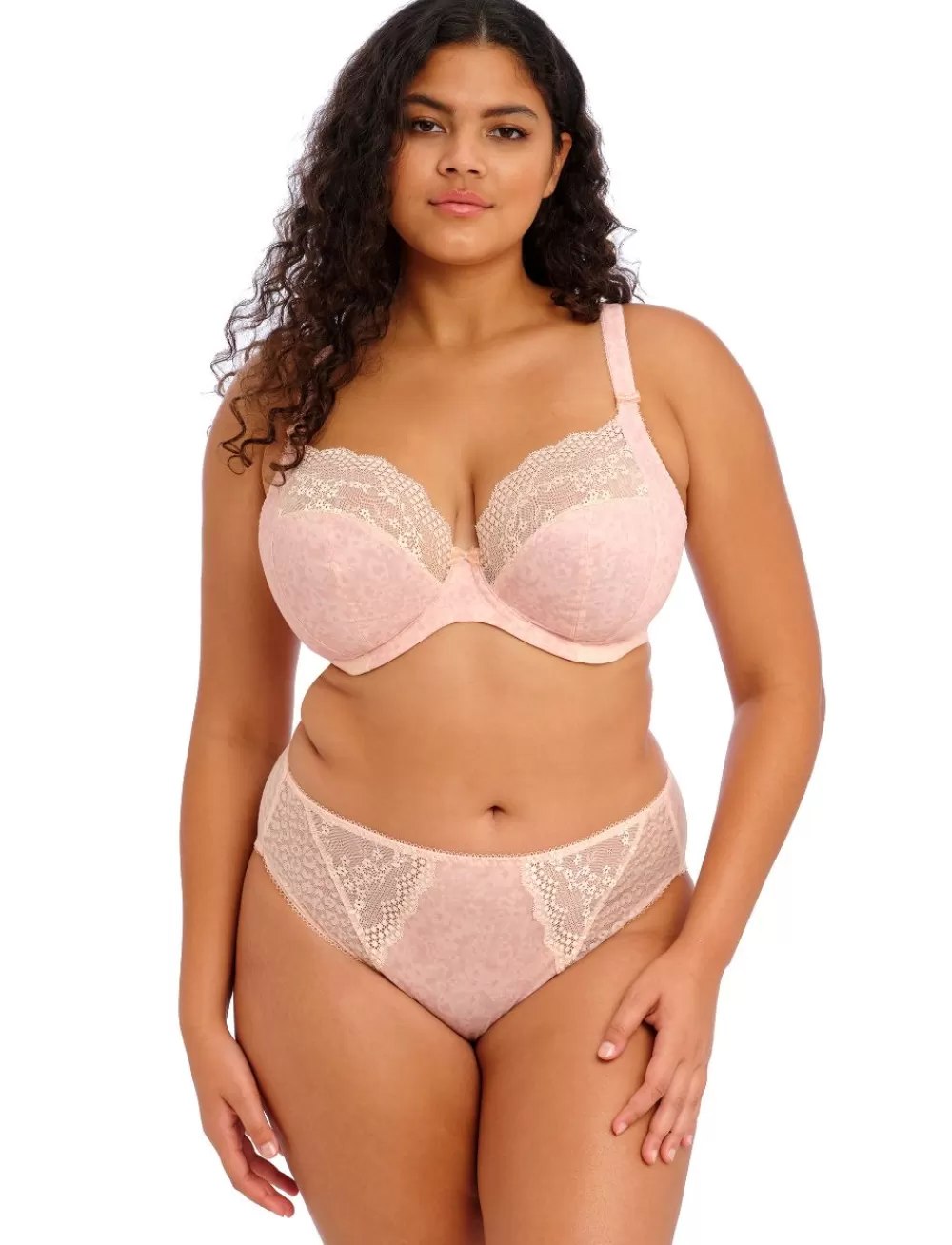 Elomi Plus Size | Plunge<Lucie UW Stretch Plunge Bra Pale Blush