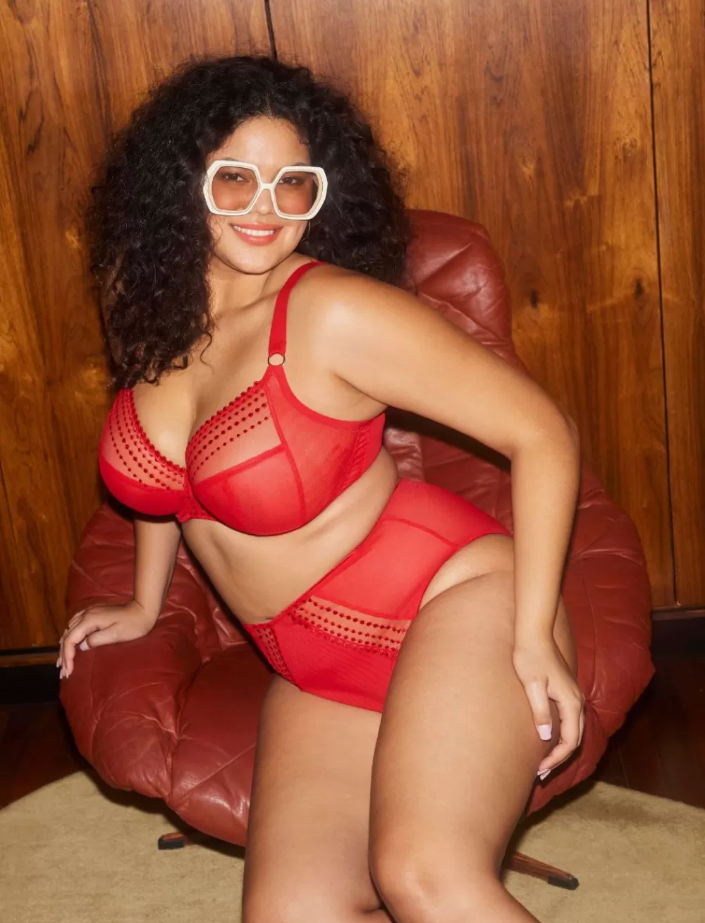 Elomi Plus Size | Plunge<Matilda UW Plunge Bra Haute Red