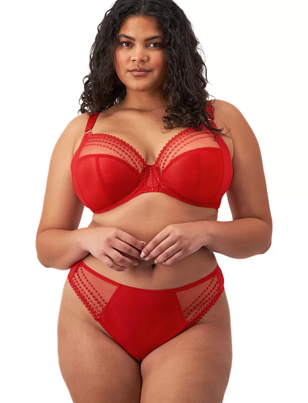 Elomi Plus Size | Plunge<Matilda UW Plunge Bra Haute Red