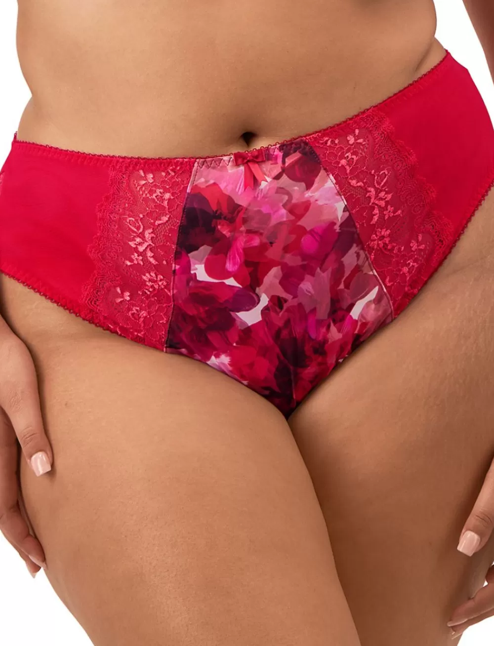 Elomi Briefs<Morgan High Leg Brief Berry Crush