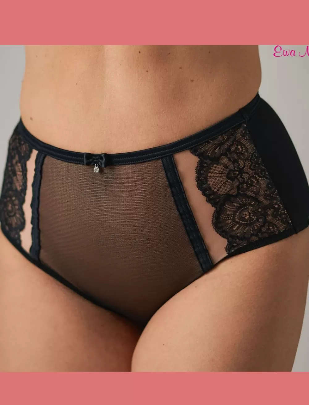 Ewa Michalak Briefs<Bella High Briefs Black/Nude