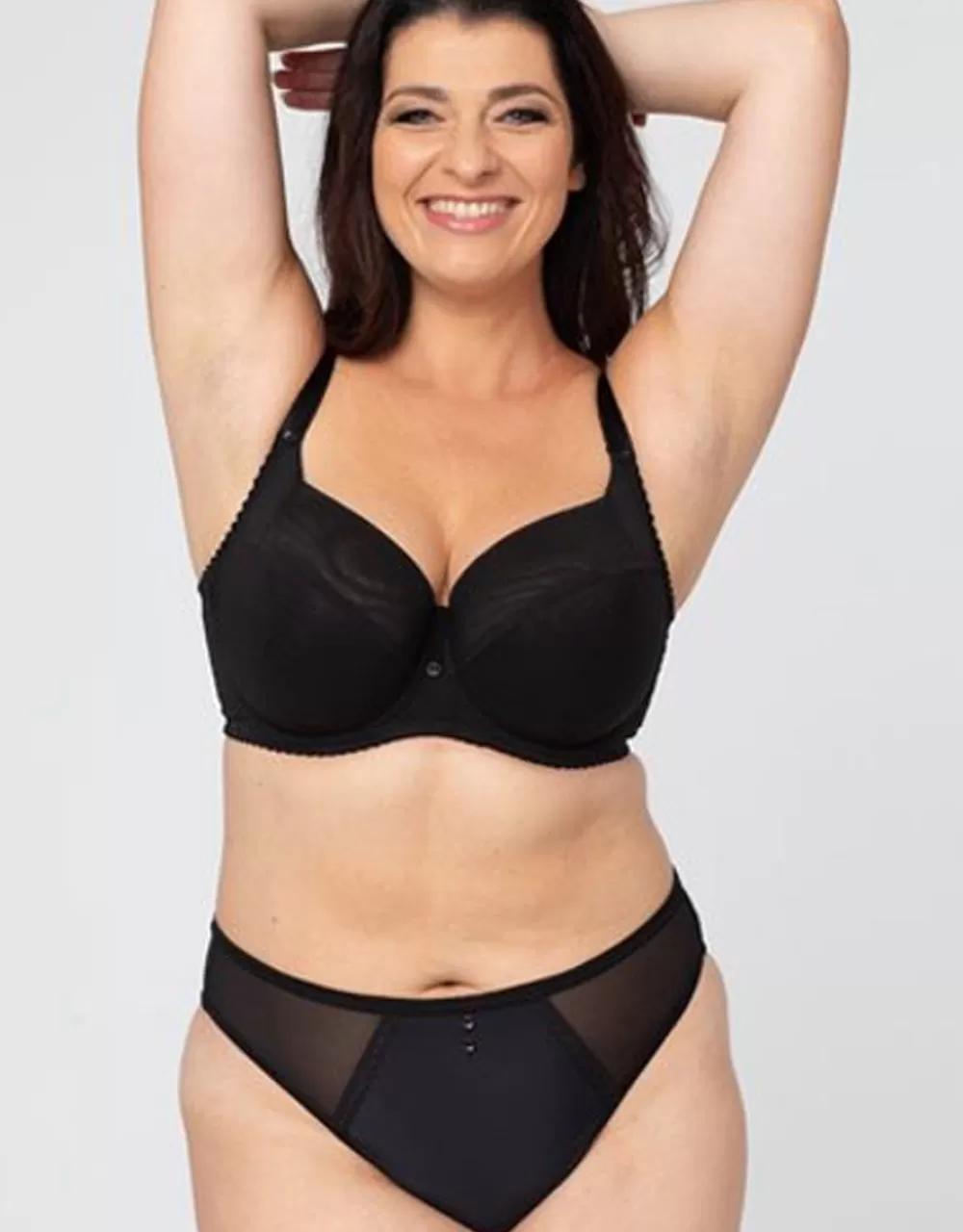 Ewa Michalak Petite | Plus Size<Czarny Mat SF Bra