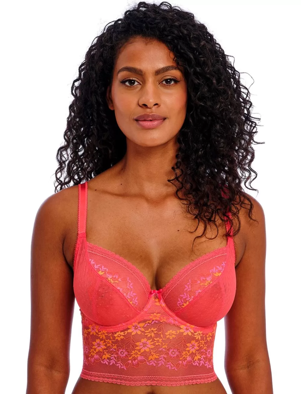 Freya Non-Moulded<Sydnie UW Longline Bra Strawberry Ice