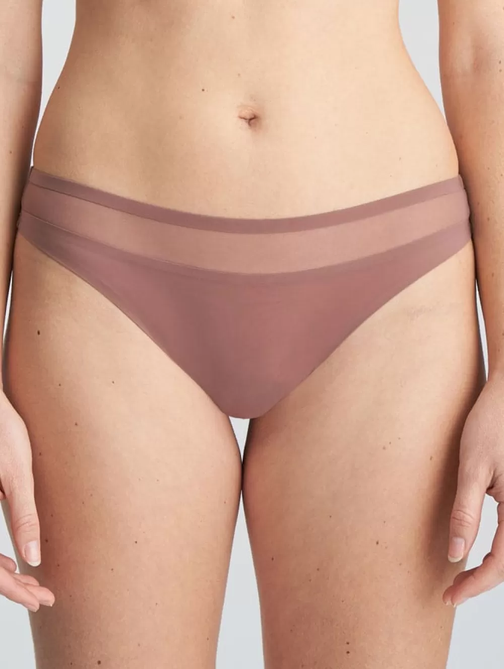 Marie Jo L'Aventure Thongs<Louie Thong Satin Taupe