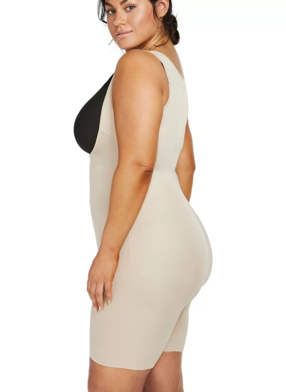 Naomi & Nicole Body<Unbelievable Comfort Plus Size Torsette Full Body Shaper Warm Beige