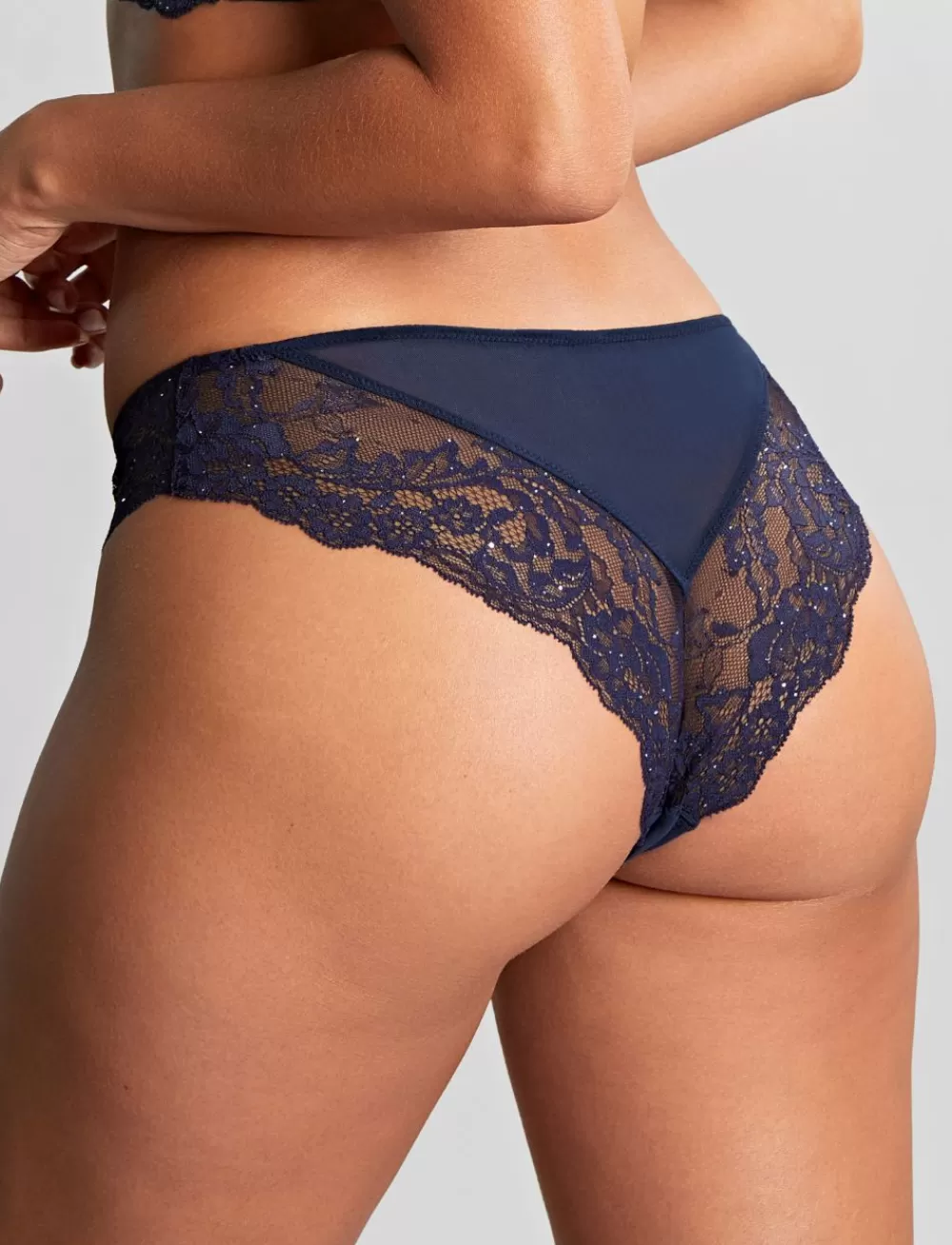 Panache Briefs<Ana Brazilian Brief Midnight Sequin