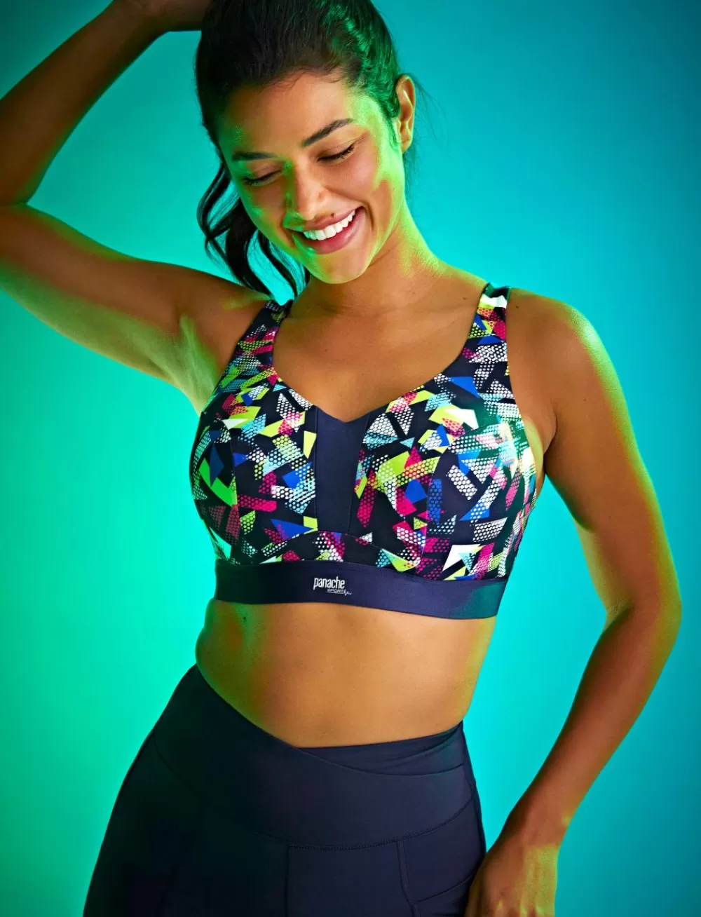 Panache Bras | Racerback<Endurance Non Padded Sports Bra Graphic Print