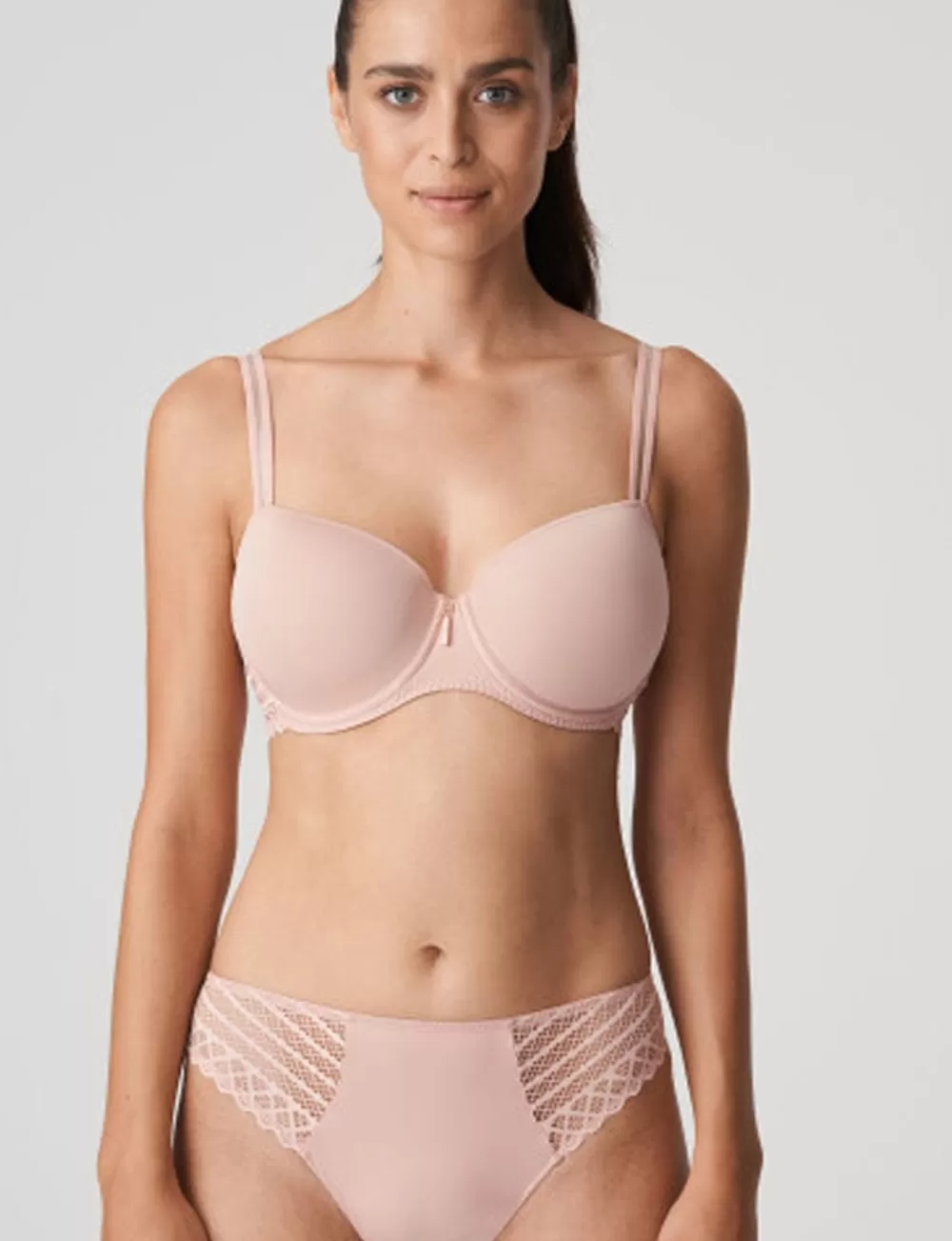 Prima Donna Twist Balcony | Moulded<East End Padded Balcony Bra Powder Rose
