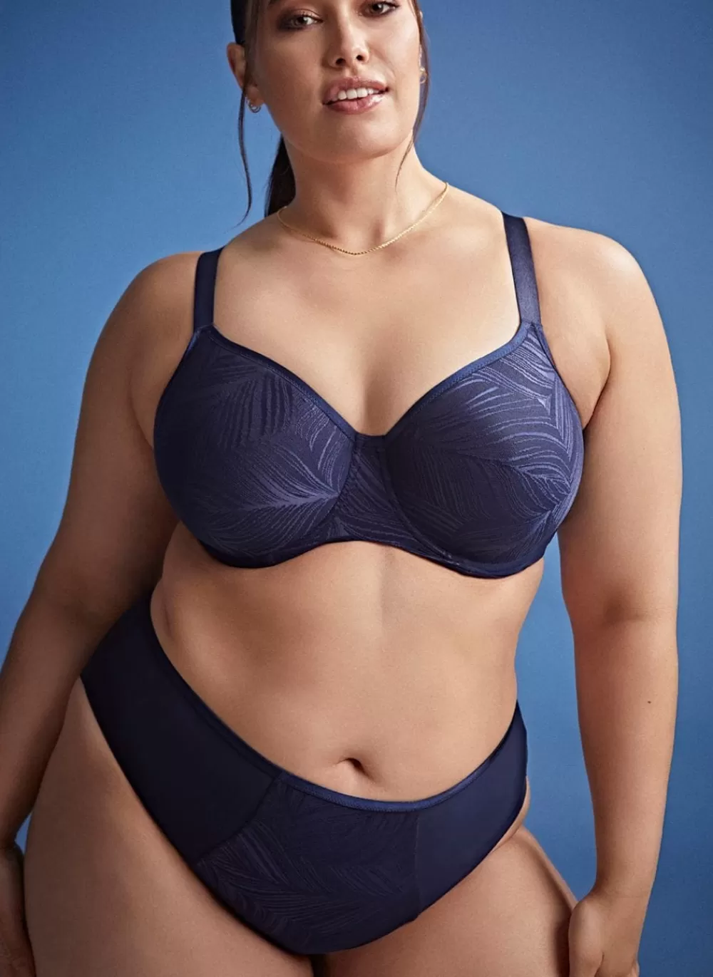 Sculptresse Plus Size | Non-Moulded<Illuminate Moulded Non Padded Bra French Navy