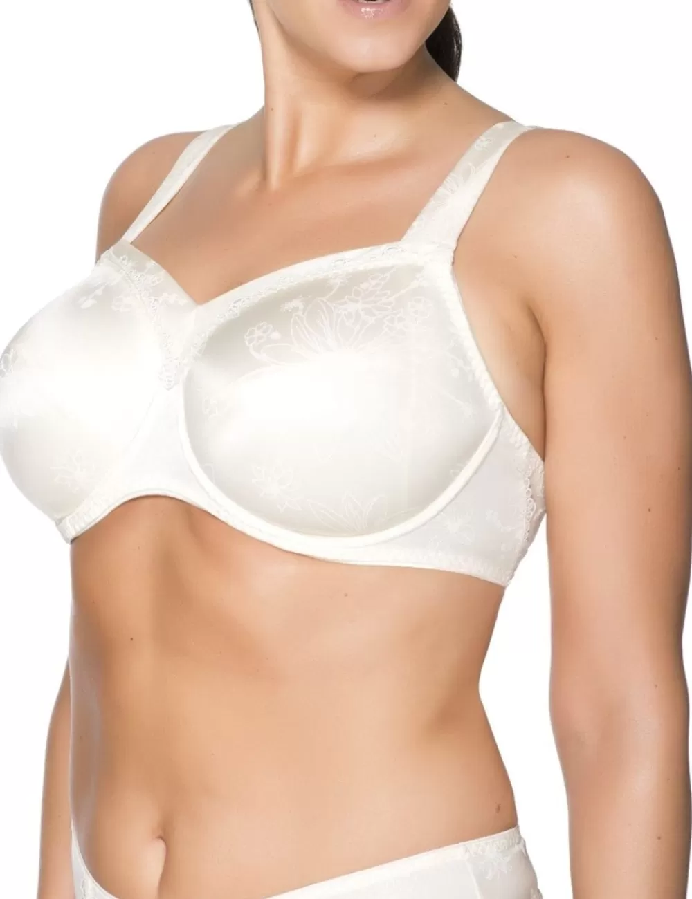 Ulla Plus Size | Non-Moulded<Viola Bra With Panel Champagne